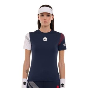 Áo Thun Nữ Hydrogen Pickleball Sport Stripes Tech T-Shirt TT1005-L86 Màu Xanh Dương Size S - Duy Hoang