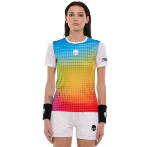 Áo Thun Nữ Pickleball Hydrogen Spectrum Tech DT1002-001 Tshirt Phối Màu Size XS - Duy Hoang
