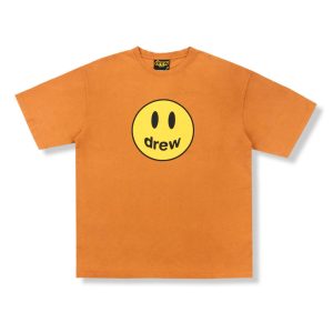 Áo Thun Unisex Drew House Mascot SS Burnt Orange T-Shirt Màu Cam - Duy Hoang