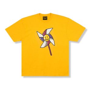 Áo Thun Unisex Drew House Pinwheel Golden Yellow T-Shirt Màu Vàng - Duy Hoang