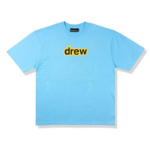 Áo Thun Unisex Drew House Secret SS Pacific Blue T-Shirt Màu Xanh - Duy Hoang
