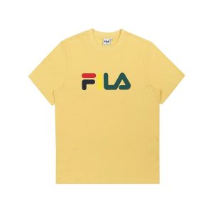 Áo Thun Unisex Fila Multicolor Linear FE2RSC5302X-BLK Màu Vàng - Duy Hoang