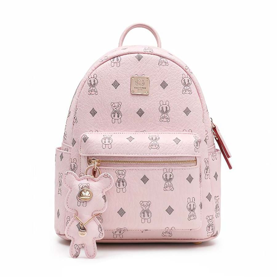 Balo Nữ Guoo Bear GU8021-23720 Màu Hồng Size M - Duy Hoang
