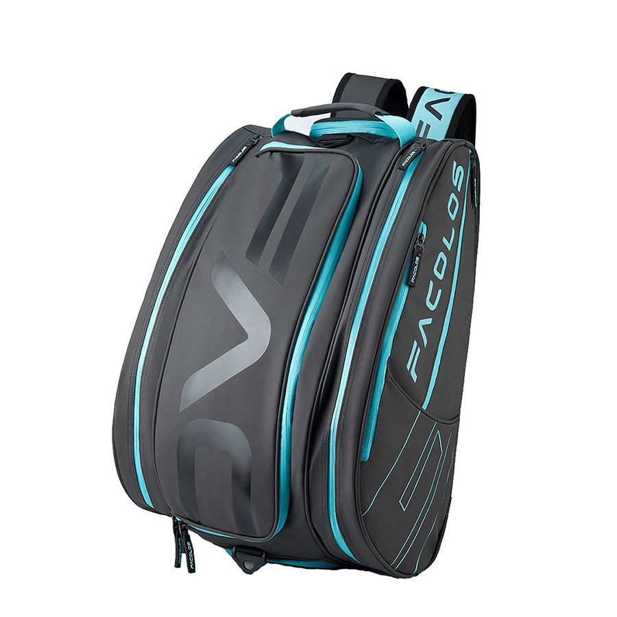 Balo Pickleball Facolos Elite Backpack Cyan Blue Màu Đen/Xanh Blue - Duy Hoang