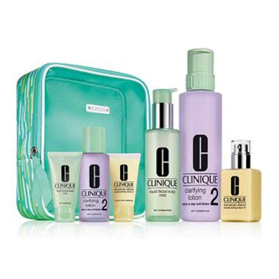 Bộ Chăm Sóc Da 3 Bước Clinique Cho Da Khô Và Da Trung Tính Tặng Set Mini GREAT SKIN EVRYWHRE I/II - Duy Hoang