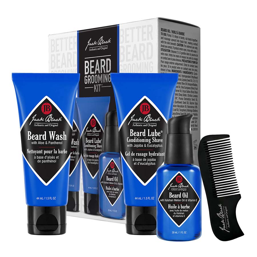 Bộ Chăm Sóc Da Cho Nam Jack Black Beard Grooming Kit 4 Món - Duy Hoang