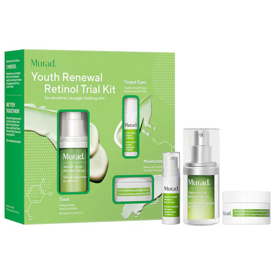 Bộ Chăm Sóc Hỗ Trợ Trẻ Hóa Da Murad Retinol Trial Kit for Smoother, Younger-Looking Skin - Duy Hoang