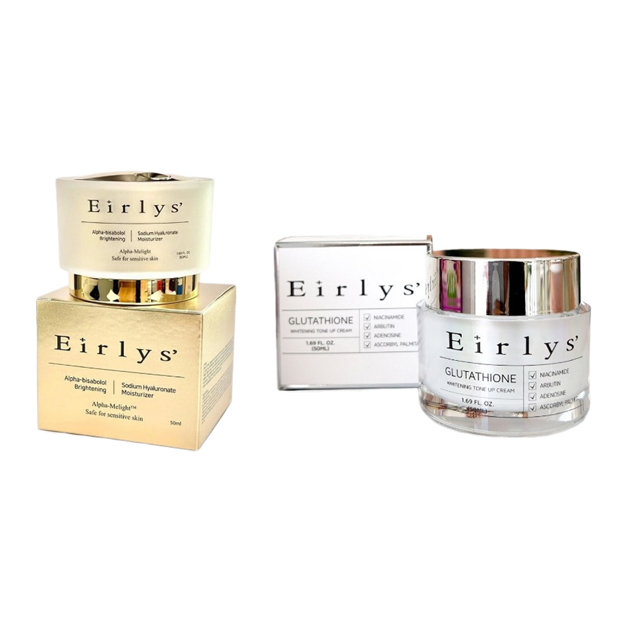 Bộ Kem Dưỡng Hỗ Trợ Nâng Tone Ngày - Đêm Eirlys Glutathione Whitening Tone Up + Cream Alpha Melight Cream 2 Món - Duy Hoang