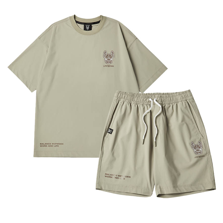 Bộ Quần Áo Cộc Tay LifeWork Venturi Relax LW232TS192/LW232KS192 Màu Be Size S - Duy Hoang