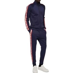 Bộ Quần Áo Nam Dsquared2 Leaf Logo Cotton Blend Track Jacket SP000177 Màu Đỏ - Xanh Blue Size S - Duy Hoang