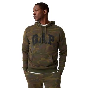Bộ Quần Áo Nỉ Nam Gap Hoodie Camo Xanh Size XS - Duy Hoang