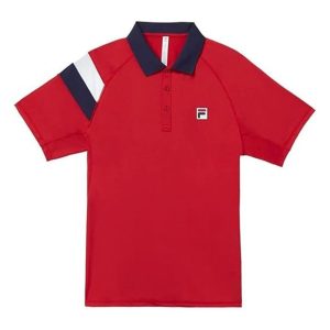 Bộ Thể Thao Nam Fila Essentials Màu Xanh Phối Đỏ Size S (Form Âu) - Duy Hoang