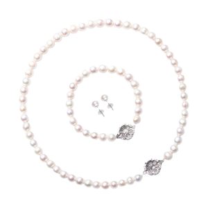 Bộ Trang Sức Ngọc Trai Nữ Jessica Pearl Blooming Spring JS19 Màu Trắng Ngà - Duy Hoang