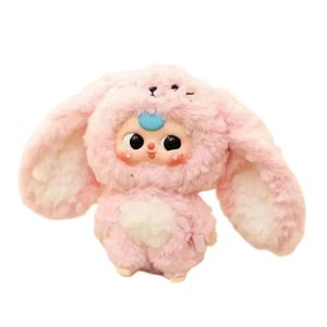 Búp Bê Baby Three V3 Check Card Blindbox Thỏ Màu Hồng - Duy Hoang
