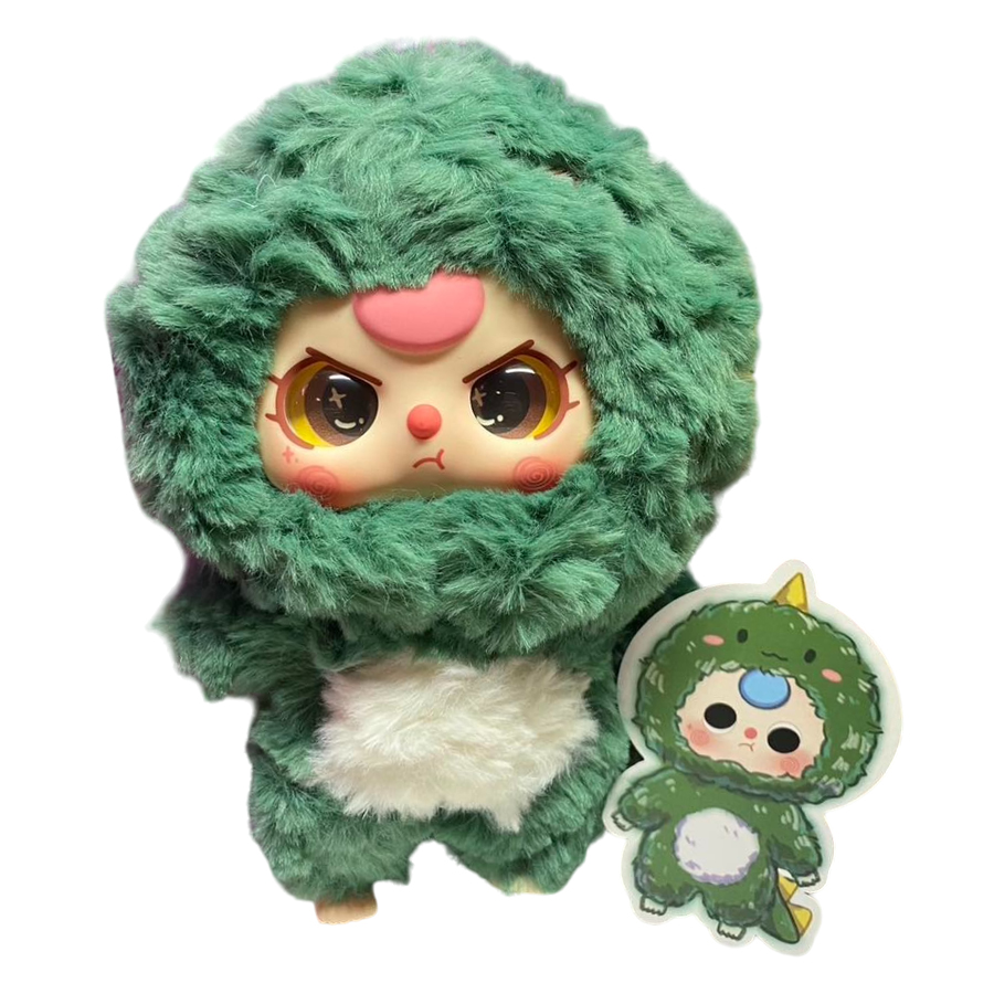 Búp Bê Baby Three V3 Vinyl Plush Dinosaur Màu Xanh Lá - Duy Hoang