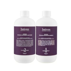 Cặp Dầu Gội + Dầu Xả Batious Repairing Nourising Màu Tím Phục Hồi Tóc (2 x 500ml) - Duy Hoang
