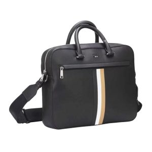 Cặp Xách Tay Nam Hugo Boss Elegancka Teczka Na Dokumenty Z Paskami Czarny Màu Đen - Duy Hoang