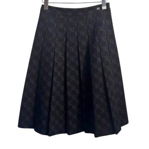 Chân Váy Nữ Chester Charles Long Black Skirt With Full CC Logo CW603IL0637B0 Màu Đen Size S - Duy Hoang