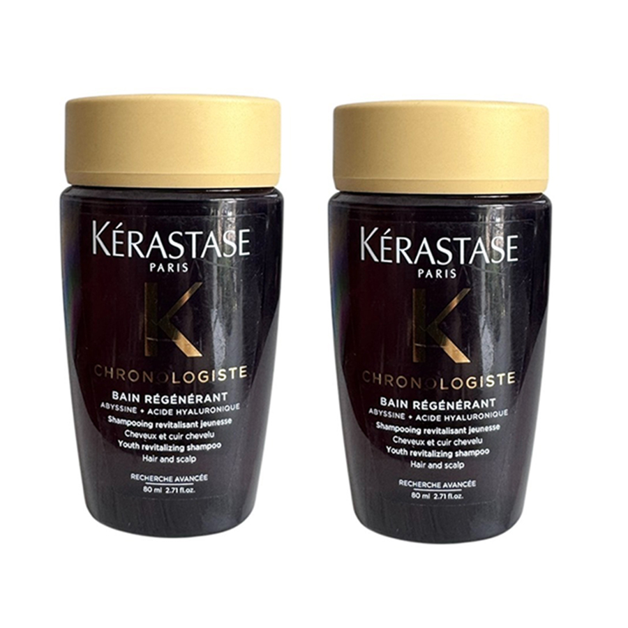 Combo 2 Lọ Dầu Gội Phục Hồi Hư Tổn Kérastase Chronologiste Bain Révitalisant 80ml x 2 - Duy Hoang