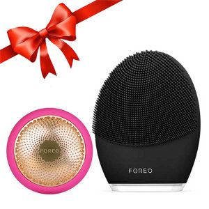 Combo Máy Rửa Mặt Foreo Luna 3 Đen + Máy Đắp Mặt Nạ Foreo UFO Màu Hồng Đậm - Duy Hoang