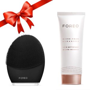 Combo Máy Rửa Mặt Foreo Luna 3 Đen + Sữa Rửa Mặt Foreo Micro-Foam Cleanser 100ml - Duy Hoang