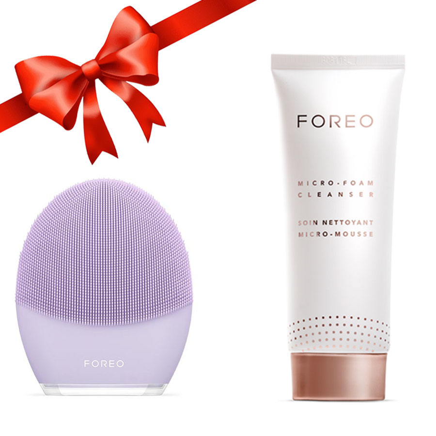 Combo Máy Rửa Mặt Foreo Luna 3 Tím + Sữa Rửa Mặt Foreo Micro-Foam Cleanser 100ml - Duy Hoang