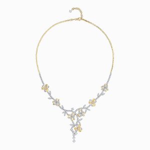 Dây Chuyền CZ Lộc Phúc Fine Jewelry VFH1008ANWWY.06 Trắng Vàng - Duy Hoang