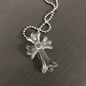 Dây Chuyền Nữ Chrome Hearts Silver Cross Silicone Necklace Màu Bạc - Duy Hoang