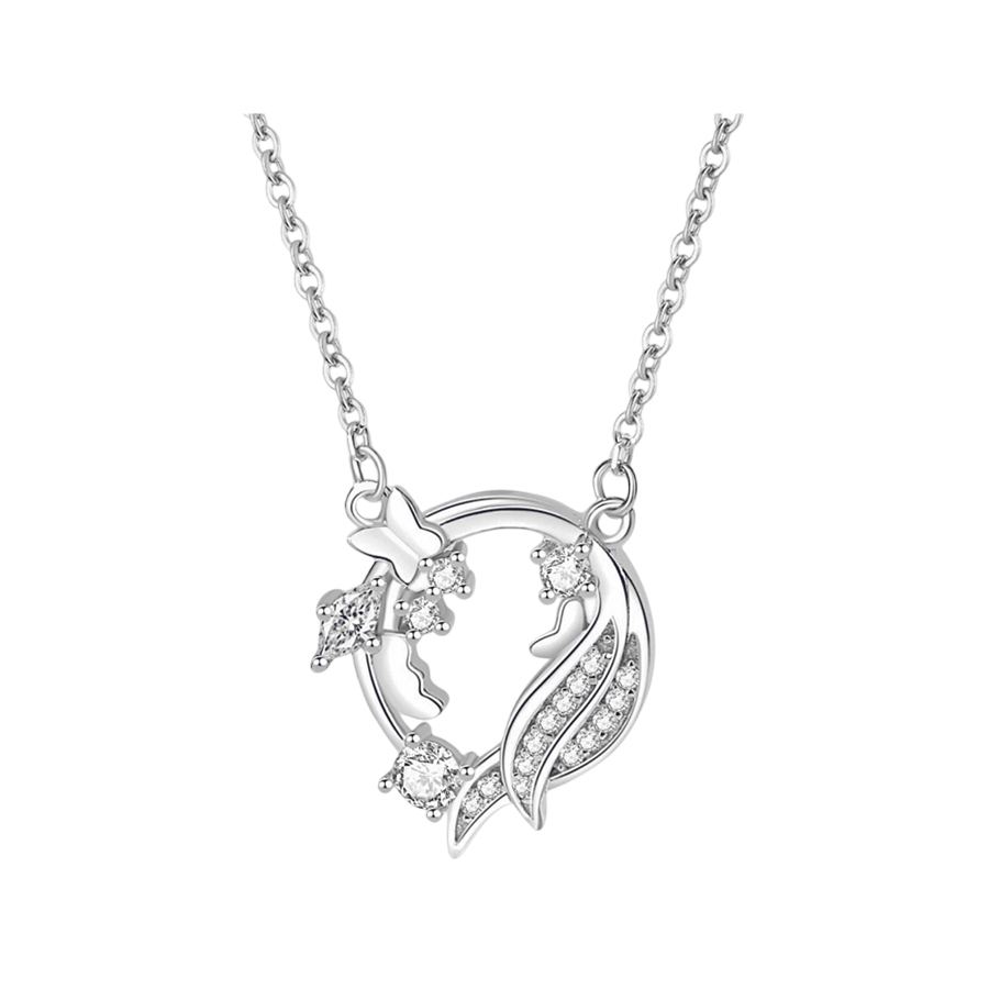 Dây Chuyền Nữ Kya Jewel Enchanting Butterfly KN6 Màu Bạc Trắng - Duy Hoang