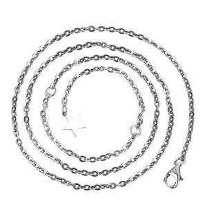 Dây Chuyền Nữ Lili Jewelry Christabel LILI_617252 Chuỗi Chữ Thập Màu Bạc - Duy Hoang