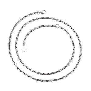 Dây Chuyền Nữ Lili Jewelry Christabel LILI_617252 Chuỗi Xương Rắn Màu Bạc - Duy Hoang