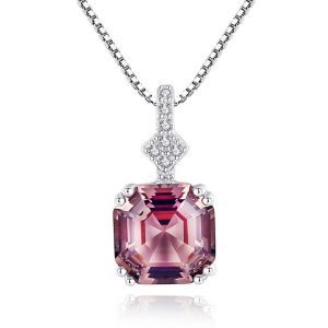 Dây Chuyền Nữ Lili Jewelry Đính Đá CZ Karla LILI_098007 Màu Hồng Bạc - Duy Hoang