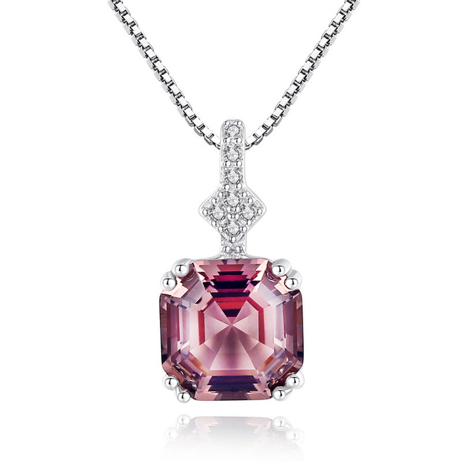 Dây Chuyền Nữ Lili Jewelry Đính Đá CZ Karla LILI_098007 Màu Hồng Bạc - Duy Hoang