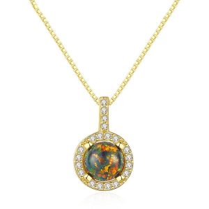 Dây Chuyền Nữ Lili Jewelry Đính Đá CZ Tình Thương Của Mẹ Love Mom LILI_098584 Màu Bạc - Duy Hoang