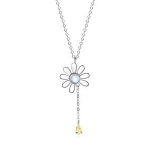 Dây Chuyền Nữ Lili Jewelry Hoa Cúc Nhỏ Ellis LILI_074097 Màu Bạc - Duy Hoang