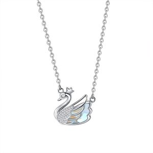 Dây Chuyền Nữ Lili Jewelry Thiên Nga Damira LILI_072118 Màu Bạc - Duy Hoang