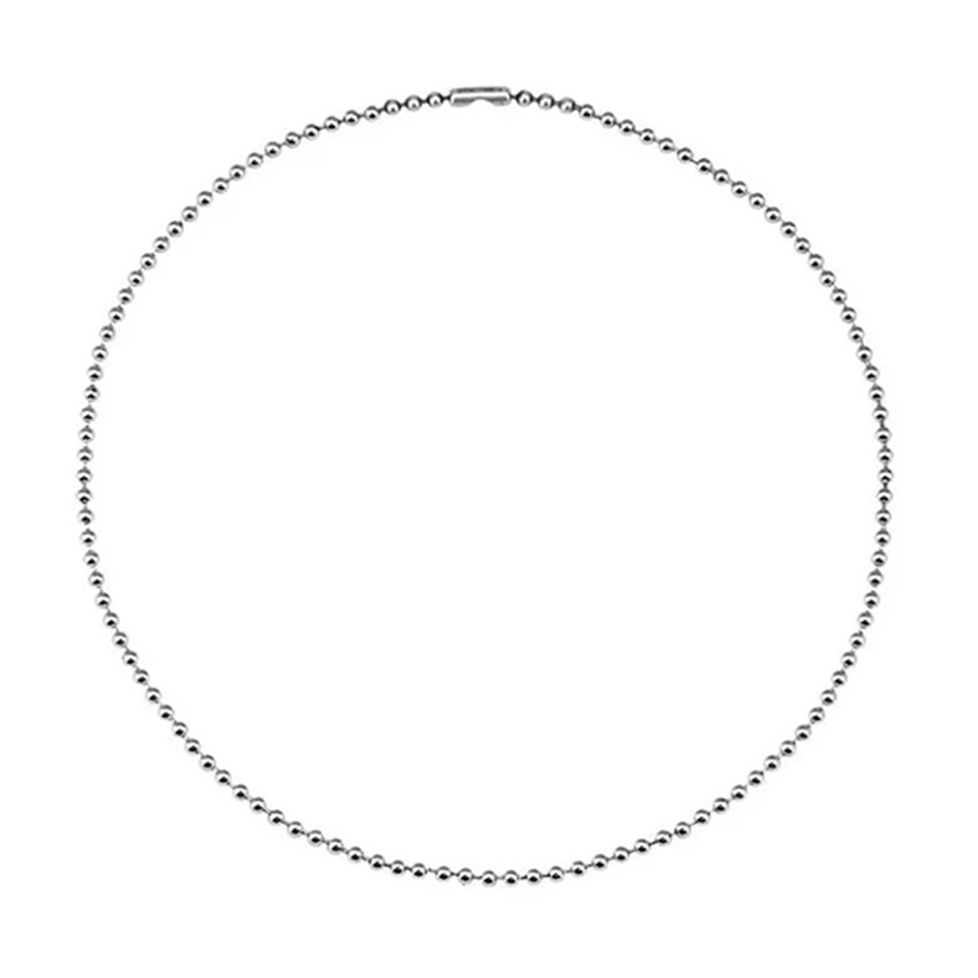 Dây Chuyền Unisex Lili Jewelry Bạc Thái Dạng Hạt Bi Tròn Hot Trend Bản 3mm LILI_637424 Màu Bạc Size 40 - Duy Hoang