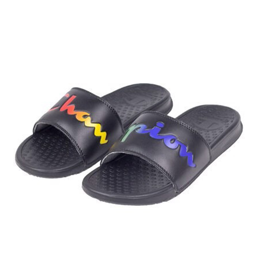 Dép Champion Black Màu Đen Chữ Màu Cho Nam Size 42.5 - Duy Hoang