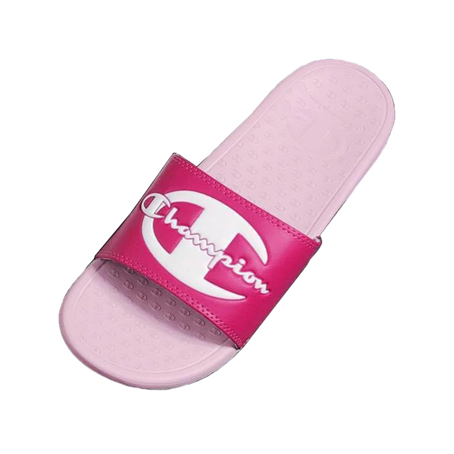 Dép Champion Script Logo Split Slide Silverstone Pink CP101232W Màu Hồng - Duy Hoang