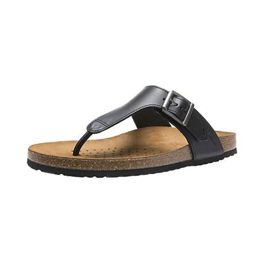Dép Kẹp Nam Geox U DALMAZIO F Màu Đen Size 43 - Duy Hoang