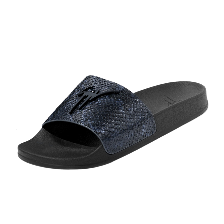 Dép Nam Giuseppe Zanotti Slide 1RM90068014 Màu Xanh/Đen Size 42 - Duy Hoang