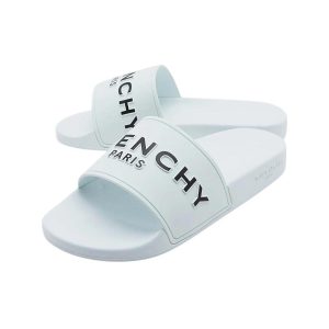 Dép Nam Givenchy Slide Rubber 'White' With Logo BH300HH0EL 100 Màu Trắng Size 39 - Duy Hoang