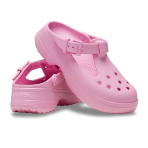 Dép Nữ Crocs Sandal Women Classic Mary Jane Clog - Comfort™ Lightweight Flexible 360-degree comfort - Pink Tweed Màu Hồng Size 4-6 - Duy Hoang