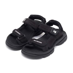 Dép Sandal Balenciaga Black Fabric Ankle Strap Sandals Màu Đen Size 36 - Duy Hoang