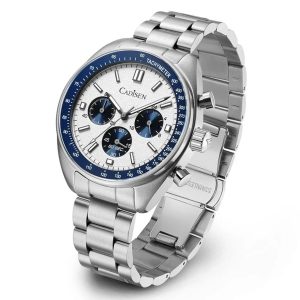 Đồng Hồ Nam Cadisen Chronograph Quartz Watch VD53 Màu Bạc - Duy Hoang