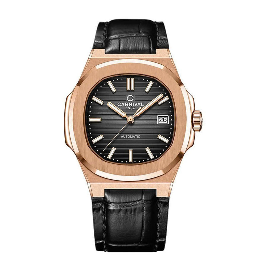Đồng Hồ Nam Carnival Automatic 8108G1-VH-DD-D Màu Đen - Duy Hoang