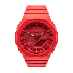 Đồng Hồ Nam Casio G-Shock GA2100-4A Red Dial Màu Đỏ - Duy Hoang