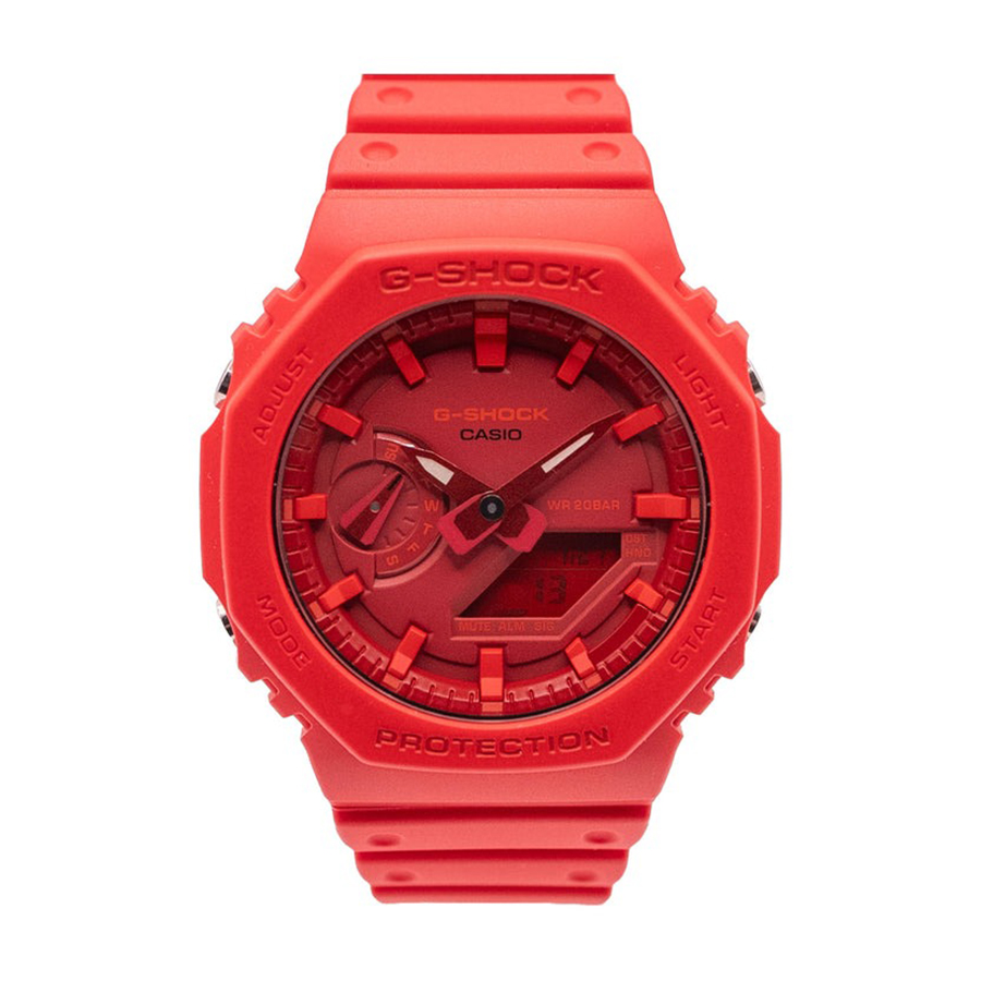 Đồng Hồ Nam Casio G-Shock GA2100-4A Red Dial Màu Đỏ - Duy Hoang