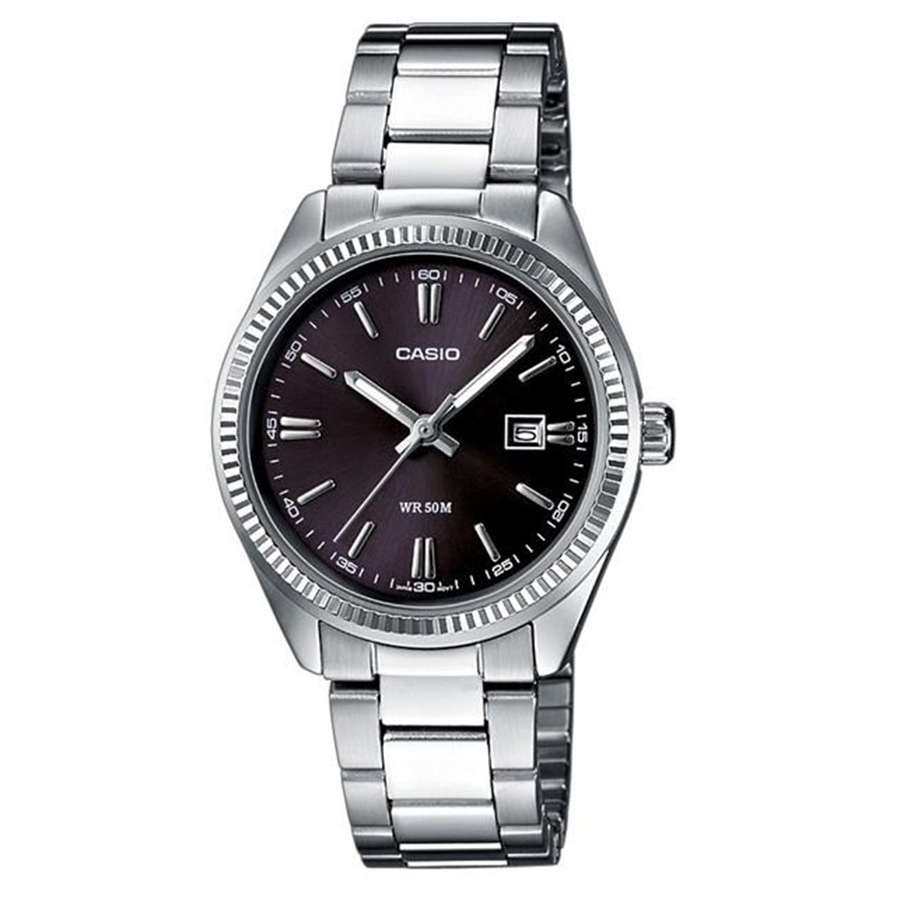 Đồng Hồ Nữ Casio LTP-1302D-1A1VDF Màu Đen Bạc - Duy Hoang