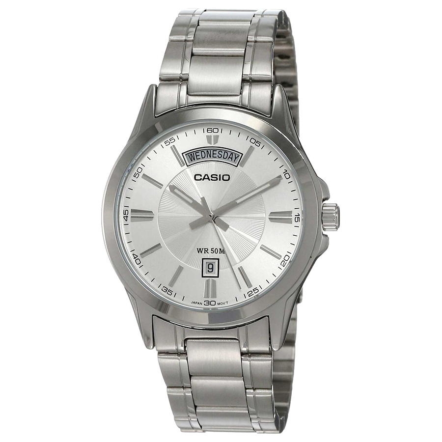 Đồng Hồ Nam Casio MTP-1381D-7AVDF Màu Bạc Trắng - Duy Hoang